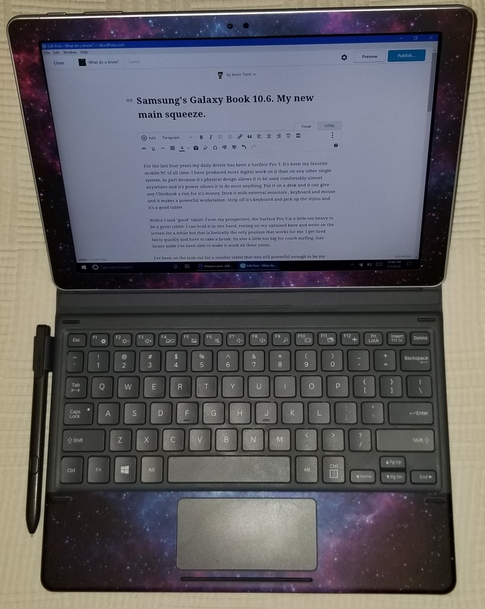 Samsung’s Galaxy Book 10.6. My new main squeeze.